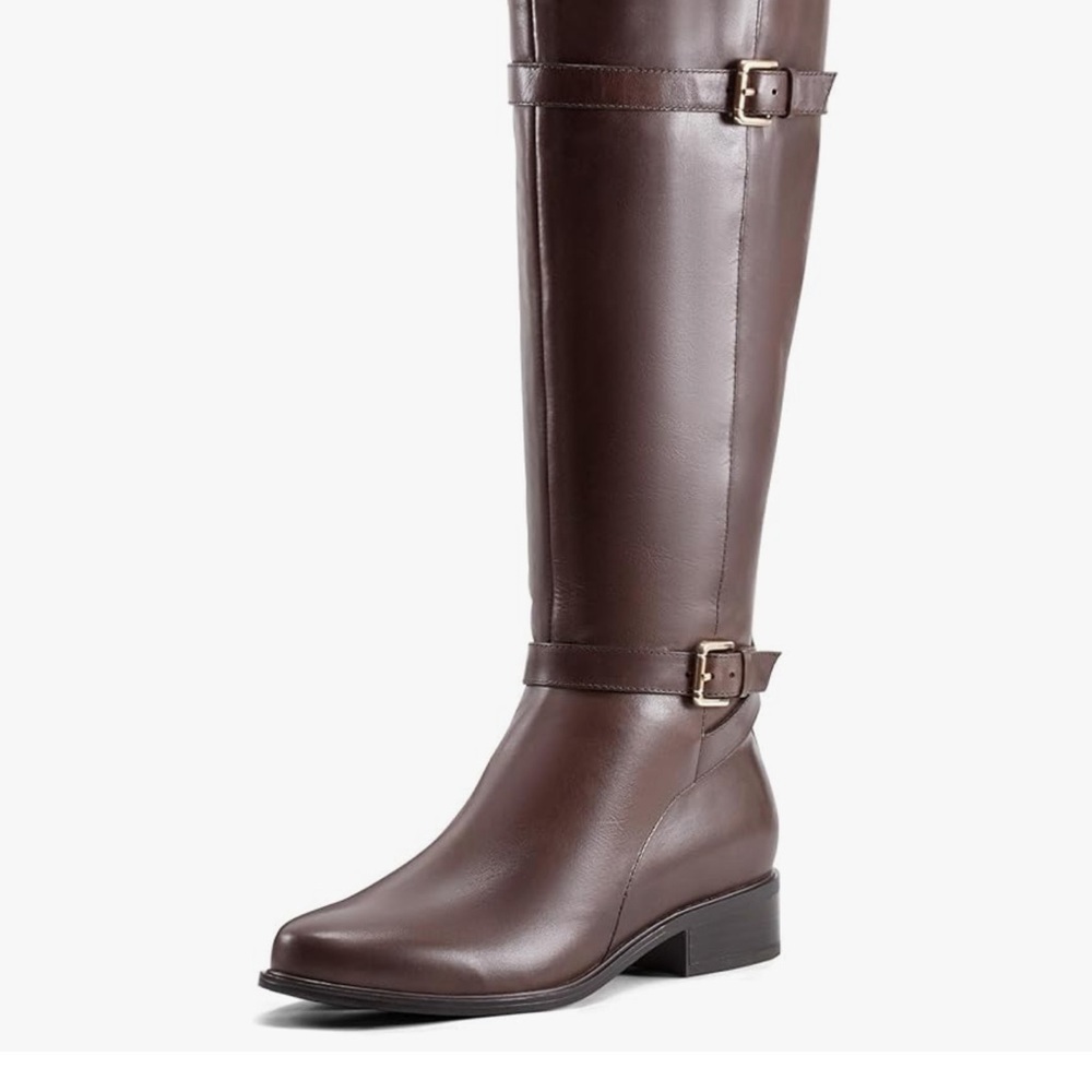 WOMEN'S HARPER RIDING WIDE CALF BOOT WITH BUCKLE